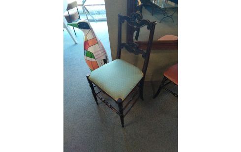 CHAISE NAPOLEON III ASSISE VERTE