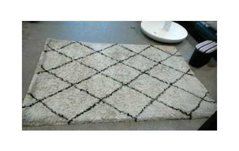 TEPPICH WEISS SCHWARZ