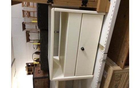 CHEVET MODERNE BLANC 1 TIROIR