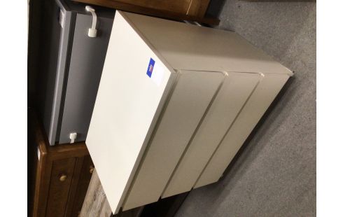 COMMODE IKEA BLANC CASSE 2 BATTANTS 1 TIROIR