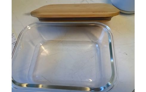 BOITE VERRE COUVERCLE BOIS