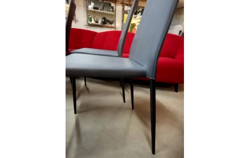 LOT DE 4 CHAISES DESIGN BEA SILVERTEX