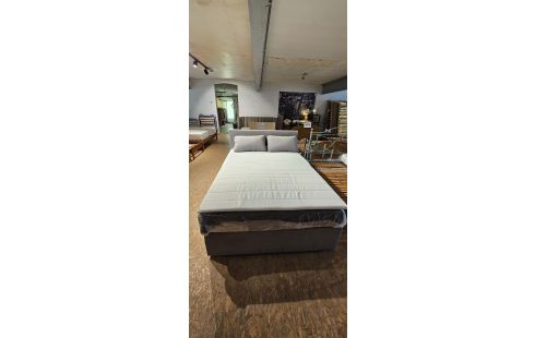 LIT BOXSPRING 140X200 + MATELAS ET SURMATELAS