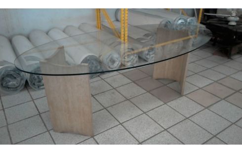 TISCH DESIGN TRAVERTIN 70ER JAHRE