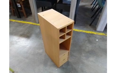 CAISSON BOIS BUREAU 2 TIROIRS