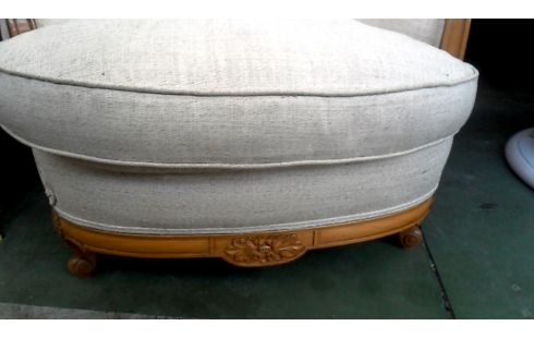 SILLÓN DE CUERO CLUB NOGAL TEJIDO CRUDO