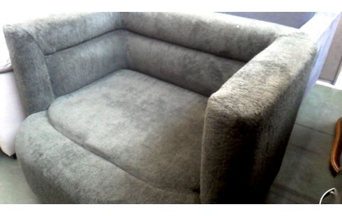 BANK DONKER GROEN STOF