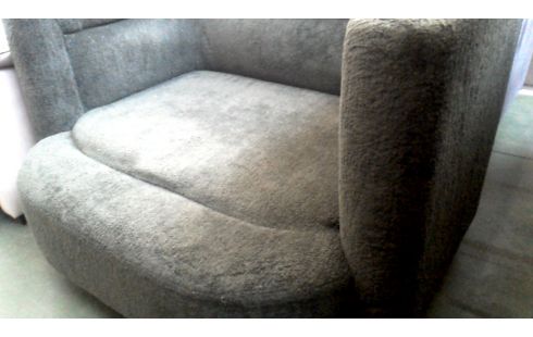 BANK DONKER GROEN STOF