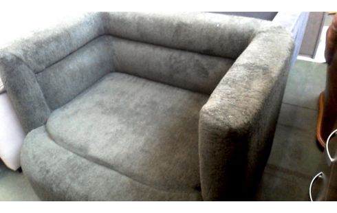 BANK DONKER GROEN STOF