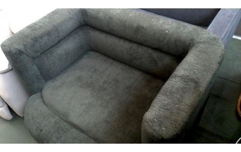 BANK DONKER GROEN STOF