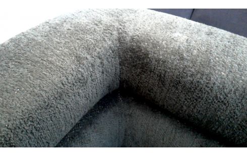 BANK DONKER GROEN STOF