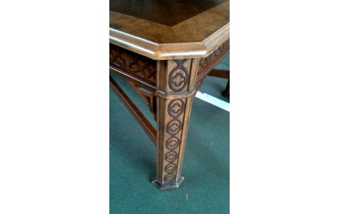 MESA DE SALÓN, , MARQUETERÍA NOGAL