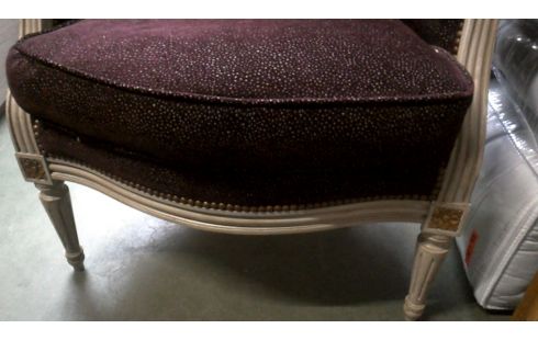 SESSEL 1 DAS STÜCK STIL LUDWIG XVI, , POLYCHROM BORDEAUX STOFF