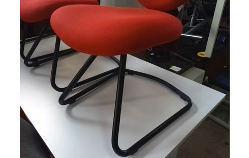 FAUTEUIL DE BUREAU TISSU ROUGE