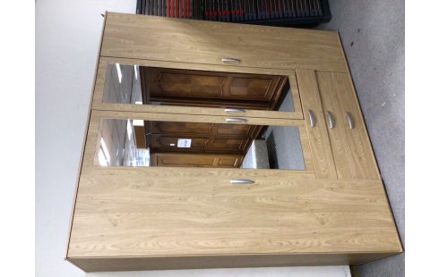 GARDE ROBES MODERNE COULEUR HETRE 4P 3T