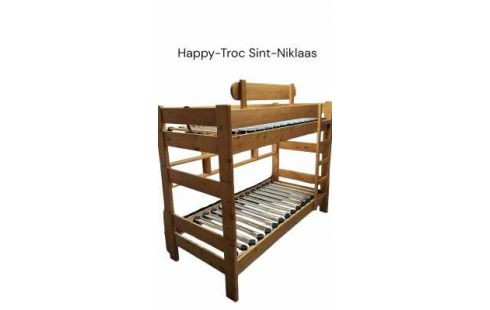 STAPELBED GRENEN 2X 90X200 MET MATRASEN