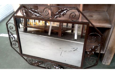 ESPEJO ART DECO HIERRO FORJA