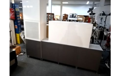 ENSEMBLE MEUBLES LAQUÉ BLANC