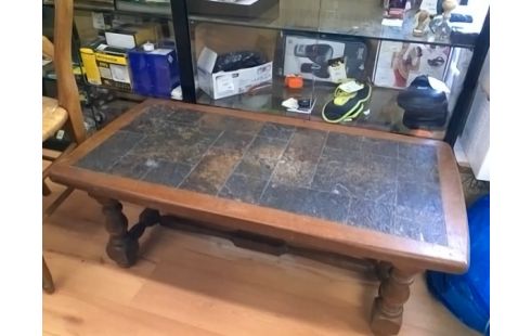 TABLE BASSE CARRELEE