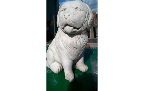 ESTATUA DE JARDÍN, , PERRO CEMENTO