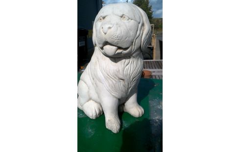 ESTATUA DE JARDÍN, , PERRO CEMENTO