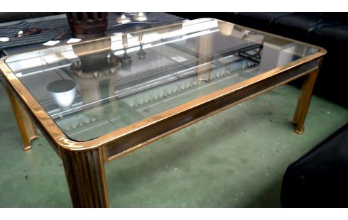 WOHNZIMMERTISCH 1 IM VINTAGE-STIL BRONZE EIS