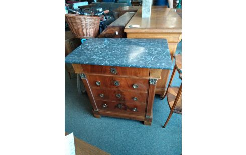 COMMODE EPOQUE EMPIRE MARBRE GRIS