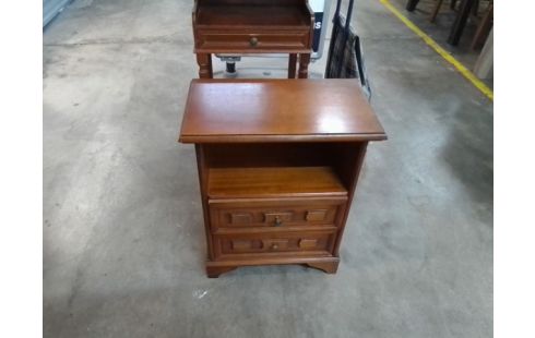 MEUBLE D'APPOINT 2 TIROIRS BOIS