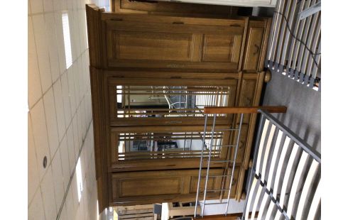 GARDE ROBES CHENE 4 PORTES 4 TIROIRS