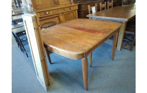 TABLE CHENE ART DECO 4 ALLONGES