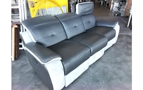 CANAPE RELAX ÉLECTRIQUE BICOLORE +ACC RES