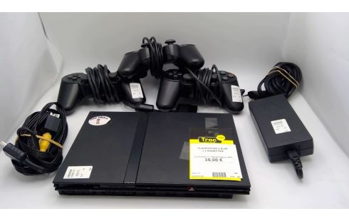 PLAYSTATION 2 SLIM + 2 MANETTES