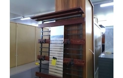 VESTIAIRE FER ET BOIS AVEC MIROIR