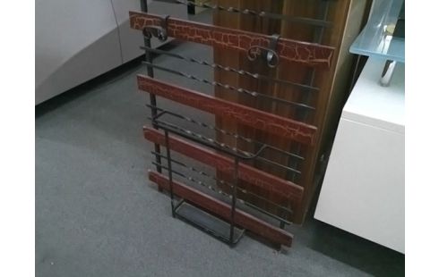 VESTIAIRE FER ET BOIS AVEC MIROIR