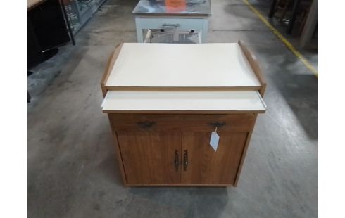 DESSERTE A ROULETTES 2 PORTES 1 TIROIR