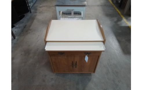 DESSERTE A ROULETTES 2 PORTES 1 TIROIR