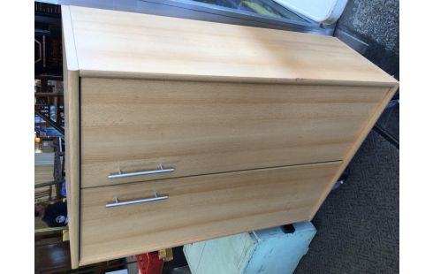 ARMOIRE 2P MODERNE COULEUR HETRE