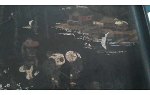 PLATEAU NAPOLEON 3  DECOR JAPON