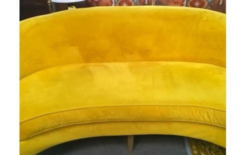 CANAPE JAUNE LUNE 2P