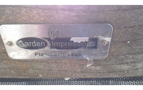 CHAISE DE JARDIN TECK INOX PLIANT