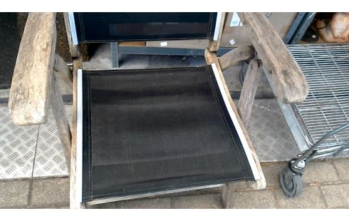 CHAISE DE JARDIN TECK INOX PLIANT