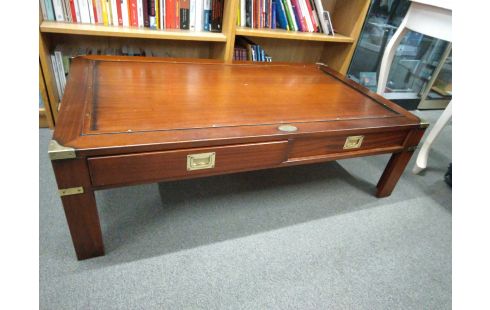 TABLE BASSE STYLE MARINE 2 TIROIRS