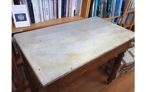 TABLE 1T AVEC MARBRE (SANS POIGNEE)