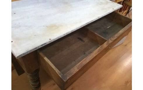 TABLE 1T AVEC MARBRE (SANS POIGNEE)