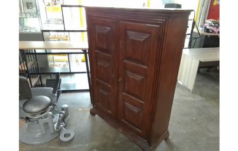 MEUBLE BOIS MASSIF 2 PORTES EN L'ETAT