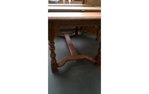 MESA DE COMEDOR MACIZO ROBLE ALARGO