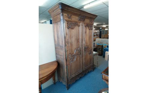 ARMOIRE 2 PORTES CHENE XIX EME