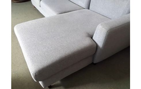 CANAPE CONVERTIBLE AVEC COFFRE TISSU GRIS