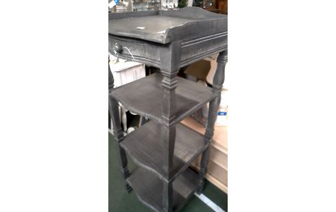 ETAGERE GRIS, , BOIS 1 TIROIR