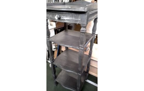 ETAGERE GRIS, , BOIS 1 TIROIR